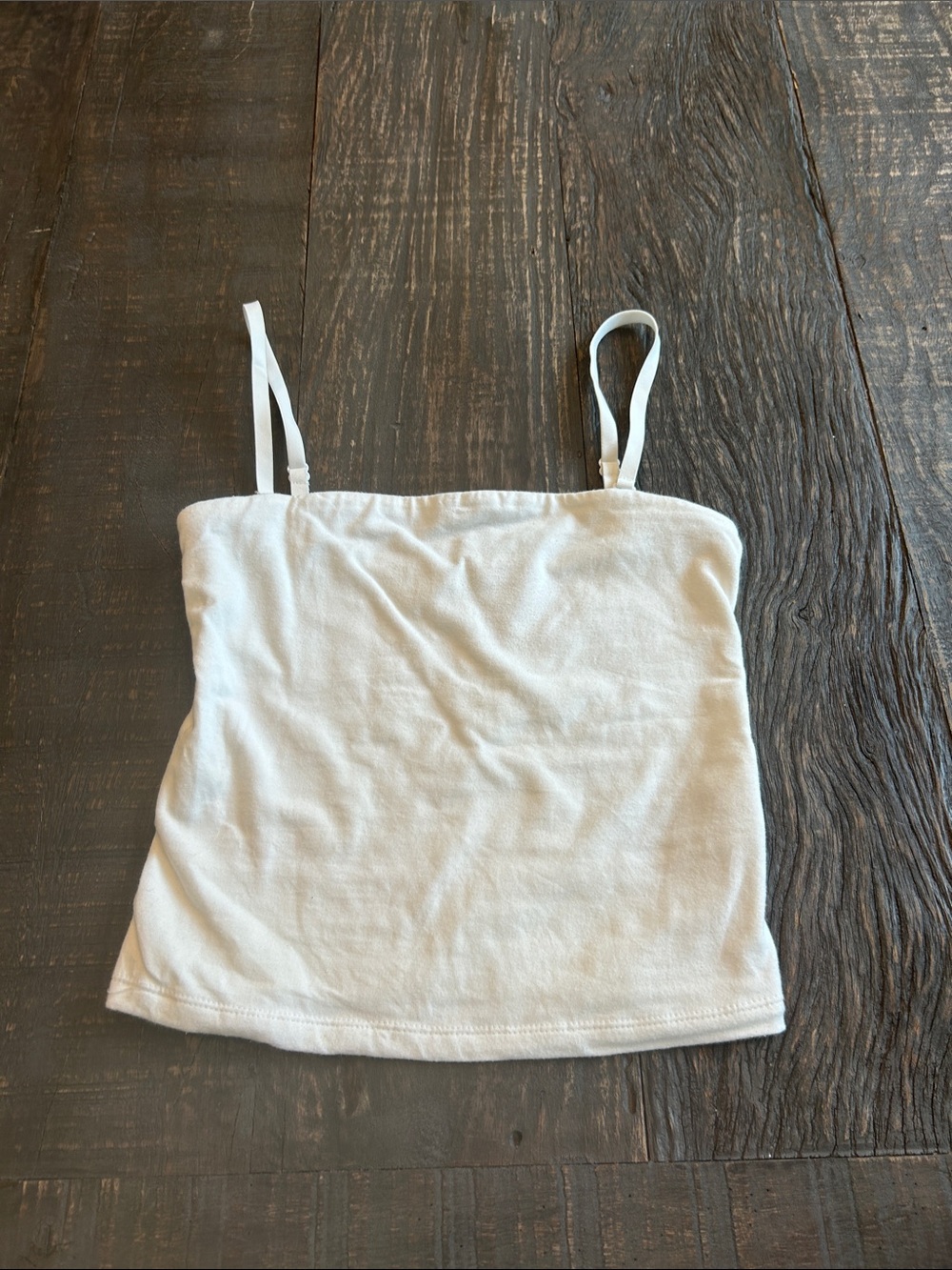GAP White Adjustable Strap Camisole Tank